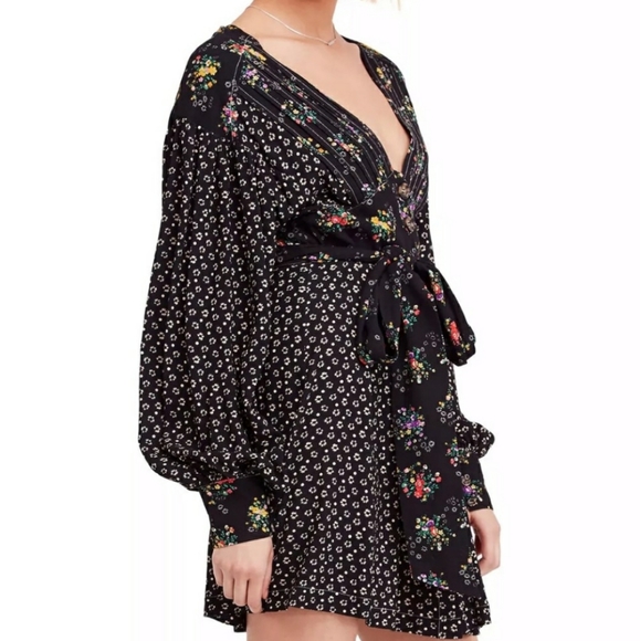Free People Floral Balloon Sleeve Wonderland Dress - Picture 16 of 16